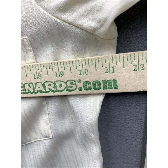 Vintage Career Club Button Up Shirt Striped Design Pocket Made in USA Size 15 - Picture 5 of 16
